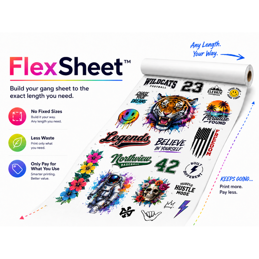 FlexSheet Rolling DTF Gang Sheet